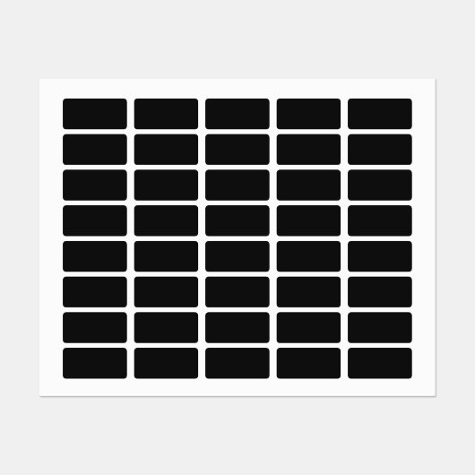 Professionele Onyx zwarte kleur | Klassiek Elegant Labels (Vel)