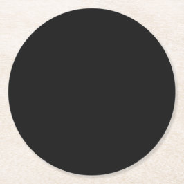 Professionele Onyx zwarte kleur | Klassiek Elegant Ronde Kartonnen Onderzetter