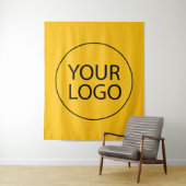 Professionele op maat gemaakte bedrijfslogo zakeli wandkleed (In situ)