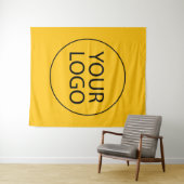 Professionele op maat gemaakte bedrijfslogo zakeli wandkleed (In Situ (horizontaal))