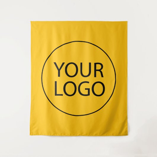 Professionele op maat gemaakte bedrijfslogo zakeli wandkleed (Voorkant)