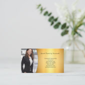 Professionele, op maat gemaakte Gold QR-fotocode Visitekaartje (Staand voorkant)