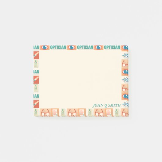 Professionele Opticien ・ Aangepast Post-it® Notes (Voorkant)