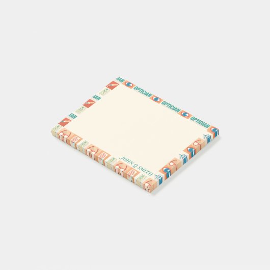 Professionele Opticien ・ Aangepast Post-it® Notes (Schuin)