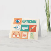 Professionele Opticien Iconisch Ontwerp Kaart (Voorkant)
