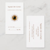 Professionele Optometrie Afspraak Bruin Oog Visitekaartje (Voorkant / Achterkant)