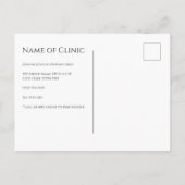 Professionele Optometrie Oog Afspraak Blauwe Iris Briefkaart (Achterkant)