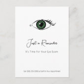 Professionele Optometrist Groene Hart Oog Herinner Briefkaart (Voorkant)
