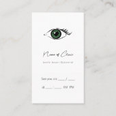 Professionele Optometrist Groene Hart Oog Herinner Visitekaartje (Voorkant)