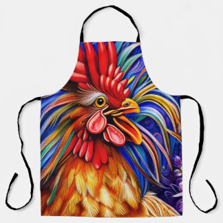 Professionele, opvallend zwarte Rooster Schort