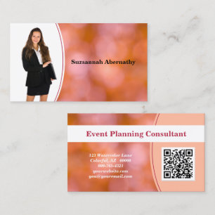 Professionele Oranje blauwe kaart - Aangepaste fot Visitekaartje