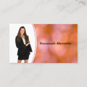 Professionele Oranje blauwe kaart - Aangepaste fot Visitekaartje (Voorkant)