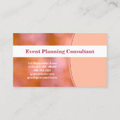 Professionele Oranje blauwe kaart - Aangepaste fot Visitekaartje (Achterkant)