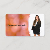 Professionele Oranje blauwe kaart - Aangepaste fot Visitekaartje (Voorkant)