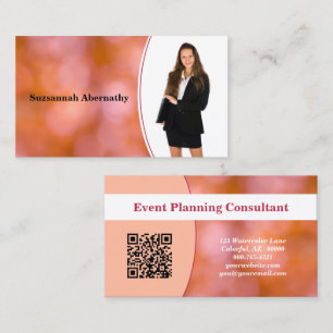 Professionele Oranje blauwe kaart - Aangepaste fot Visitekaartje