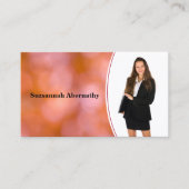 Professionele Oranje blauwe kaart - Aangepaste fot Visitekaartje (Voorkant)