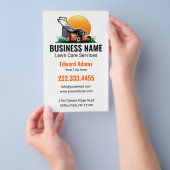 Professionele Oranje Maaier Grasmaaien Flyer (Hand)