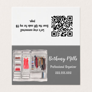 Professionele Organisator Aangepaste QR-codestijl Visitekaartje