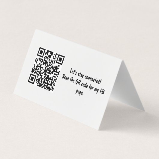 Professionele Organisator Aangepaste QR-codetent S Visitekaartje (Achterkant)