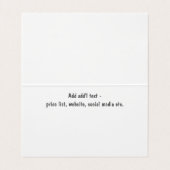 Professionele Organisator Aangepaste QR-codetent S Visitekaartje (Binnenkant ongevouwen)