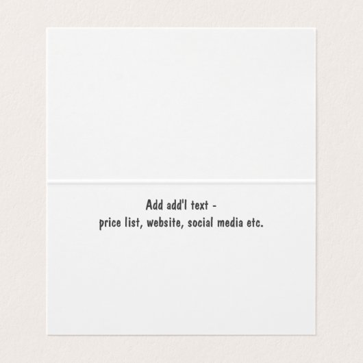 Professionele Organisator Aangepaste QR-codetent S Visitekaartje (Binnenkant ongevouwen)