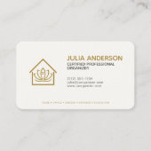 Professionele Organisator Gold Visitekaartje (Voorkant)