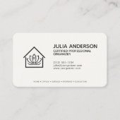 Professionele Organisator Zwart Noir Visitekaartje (Voorkant)