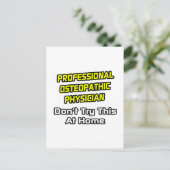 Professionele osteopathische arts .. grap briefkaart (Staand voorkant)