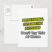 Professionele osteopathische arts .. grap briefkaart (Voorkant / Achterkant)