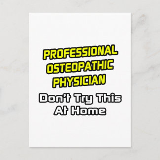 Professionele osteopathische arts .. grap briefkaart