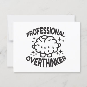Professionele overdenker briefkaart
