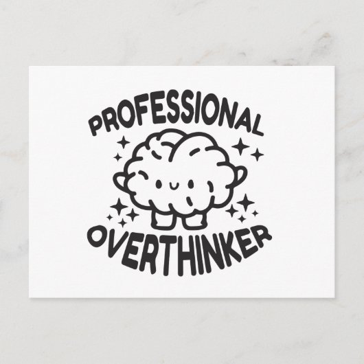 Professionele overdenker briefkaart (Voorkant)