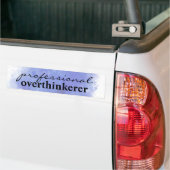 professionele overdenker bumpersticker (Op Truck)