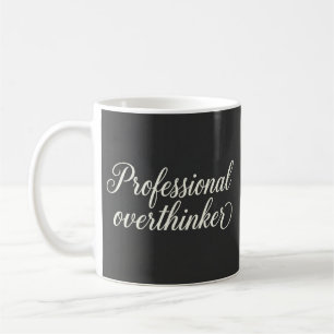Professionele Overdenker Charcoal Minimalistische Koffiemok