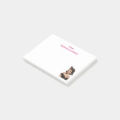Professionele overdenker, elegant, Roze Gepersonal Post-it® Notes (Schuin)