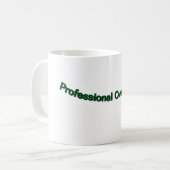 Professionele Overdenker" Funny Coffee Mok (Voorkant links)