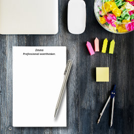 Professionele overdenker, grappig, geestig, op maa post-it® notes