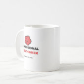 Professionele Overdenker Grappige Koffiemok (Voorkant links)