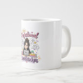 Professionele overdenker grappige quote wit grote koffiekop (Voorkant rechts)
