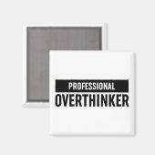 Professionele overdenker magneet (Voorkant / Achterkant)