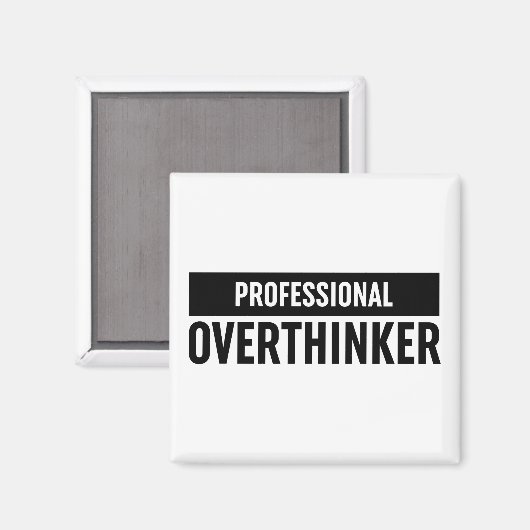 Professionele overdenker magneet (Voorkant / Achterkant)