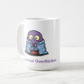 Professionele Overdenker Monster Plezier Koffiemok (Voorkant links)
