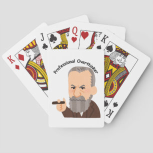 Professionele overdenker pokerkaarten