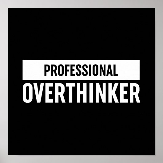 Professionele overdenker poster (Voorkant)