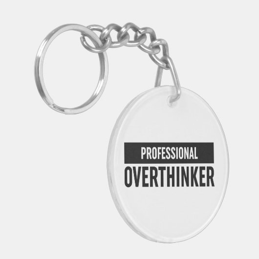 Professionele overdenker sleutelhanger (Voorkant Links)