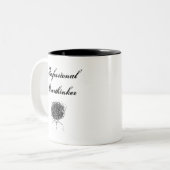 Professionele Overdenker Tweekleurige Koffiemok  (Voorkant links)
