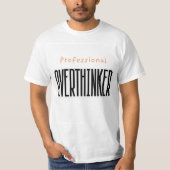 "Professionele Overthinker" Mannen T-shirt (Voorkant)