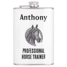 Professionele Paardentrainer Zwart Wit Schets Mare