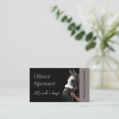 Professionele Paardrijden Trainer Kaart Visitekaartje (Staand voorkant)