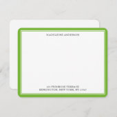 Professionele paarse, dubbele rand flatpanel notitiekaartje (Voorkant / Achterkant)